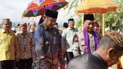 Gorontalo Sambut Kapolda Baru dengan Adat Tradisi