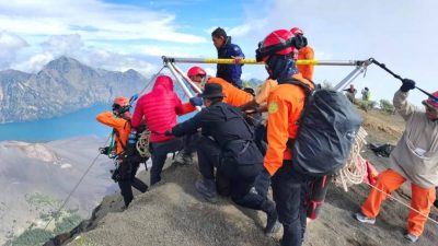 Drama Rinjani Berakhir Sukses: Pendaki Brasil Selamat Berkat Kolaborasi Tim Gabungan