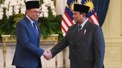 Prabowo dan Anwar Ibrahim bertemu di Istana Merdeka