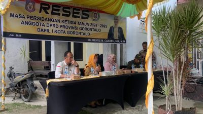 Meyke Camaru Saat menyampaikan Pengantar Kegiatan Reses. Selasa(1/7/2025) Foto. Alkaf/Fokusnews