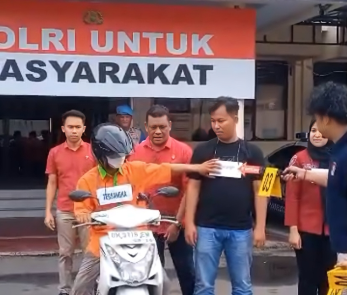 Pelaku Begal Payudara Ditangkap Polresta Gorontalo, Gelar Prarekonstruksi. Kamis (28/8/25) Dokumen 9Istimewa)