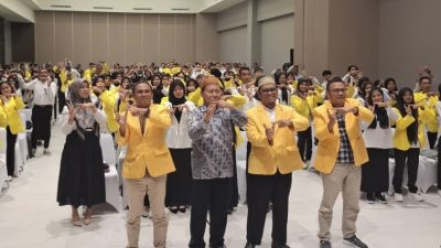 Orientasi Studi Mahasiswa Baru (OSMB) Universitas Terbuka Gorontalo tahun akademik 2025/2026 di Hotel Amaris Kota Gorontalo, Sabtu (23/8/2025).