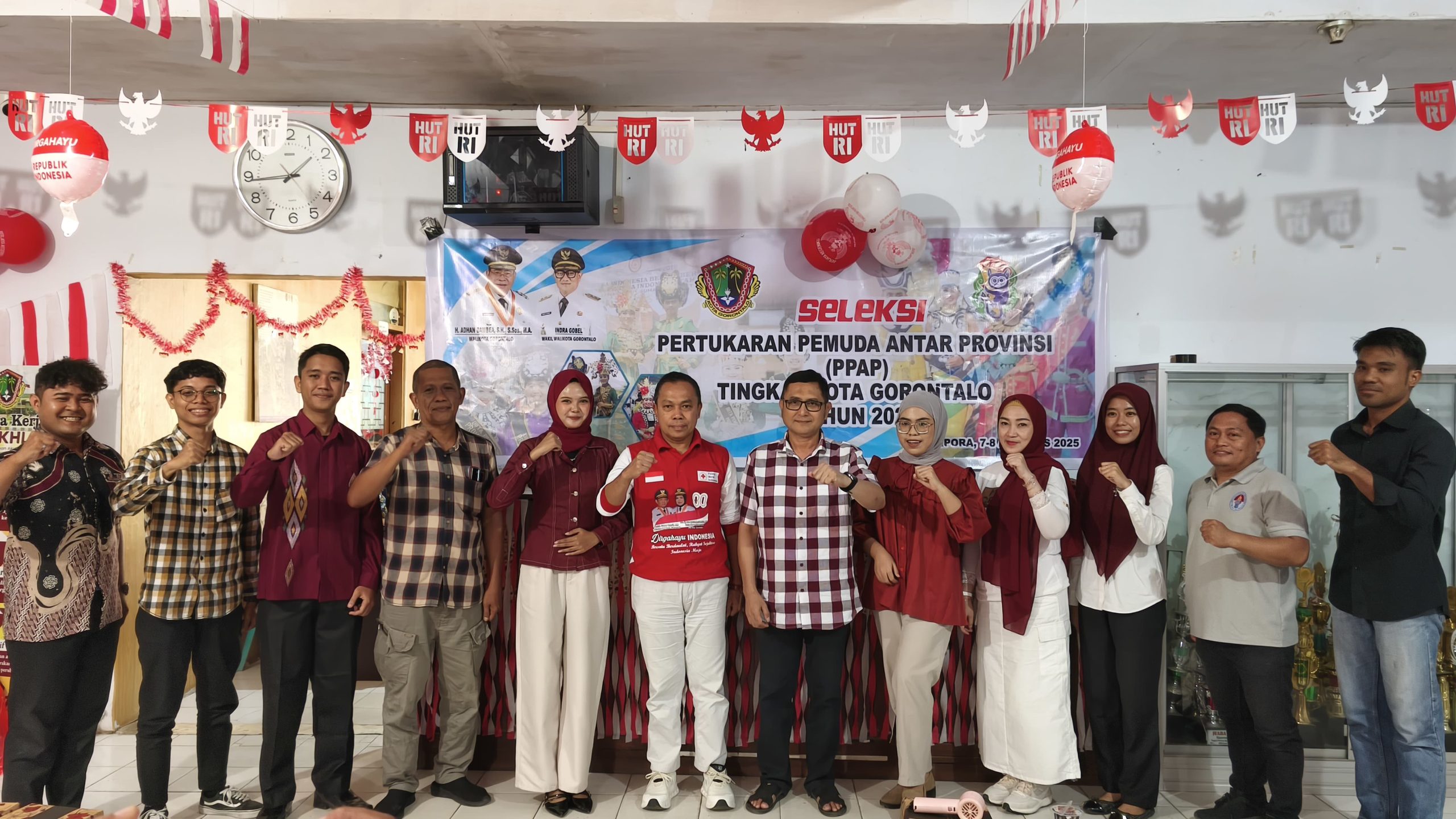 Kadispora Provinsi Gorontalo, Danial Ibrahim, meninjau langsung seleksi Pertukaran Pemuda Antar Provinsi yang di gelar di Kota Gorontalo. Dokumen (Alkaf Prayoga/Fokusnews)