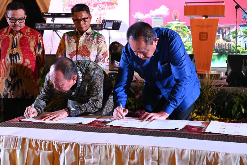 Penandatangan MoU Pemerintah Provinsi se-Sulawesi pada pembukaan Discover Nusantara 2025 di Hotel Borobudur, Jakarta, Minggu (10/8/2025). Dokumen : Humas Kominfotik