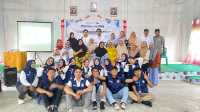 Mahasiswa Kuliah Kerja Nyata (KKN) Universitas negri gorontalo menyelenggarakan sosialisasi dan pelatihan UMKM Dodol di Desa Reksonegoro. Dokumen : (Istimewa)