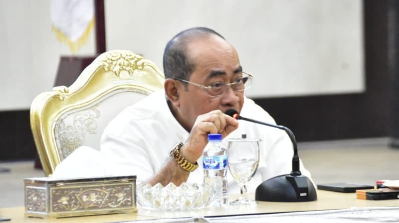 Wali Kota Gorontalo, Adhan Dambea, memastikan akan segera melaksanakan mutasi pejabat Pemkot Gorontalo. Ia menegaskan mutasi akan berdasarkan kinerja dan etika pejabat, Minggu (24/8/2025). Foto (Istimewa)