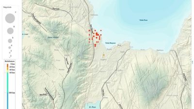 Dokumen BMKG : Peta titik gempa hasil monitoring BMKG