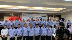 Momen Pengukuhan IKA HPMIG Makassar yang Dipimpin oleh Gubernur Gorontalo Gusnar Ismail (Foto: Alkap Prayoga/ Fokusnews) Ahad (5/10/25)