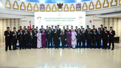 Pelantikan 25 Pejabat OPD Pemprov Gorontalo. Foto : Kominfo Provinsi Gorontalo