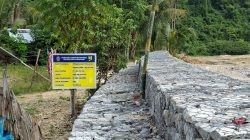 Bupati Pohuwato Cek Progress Pembangunan Tebing Sungai Taluduyunu di Desa Hulawa