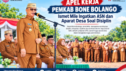Apel Kerja Pemkab Bone Bolango, Ismet Mile Ingatkan ASN dan Aparat Desa Soal Disiplin