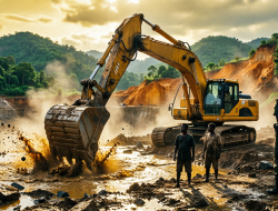 SKANDAL PETI POTABO: Excavator Mengaum, Nama Une-Darwis Mencuat, Oknum TNI Diduga Jadi Bodyguard