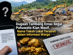 Dugaan Tambang Emas Ilegal Pohuwato Kian Masif, Nama Tokoh Lokal Terseret dalam Informasi Warga